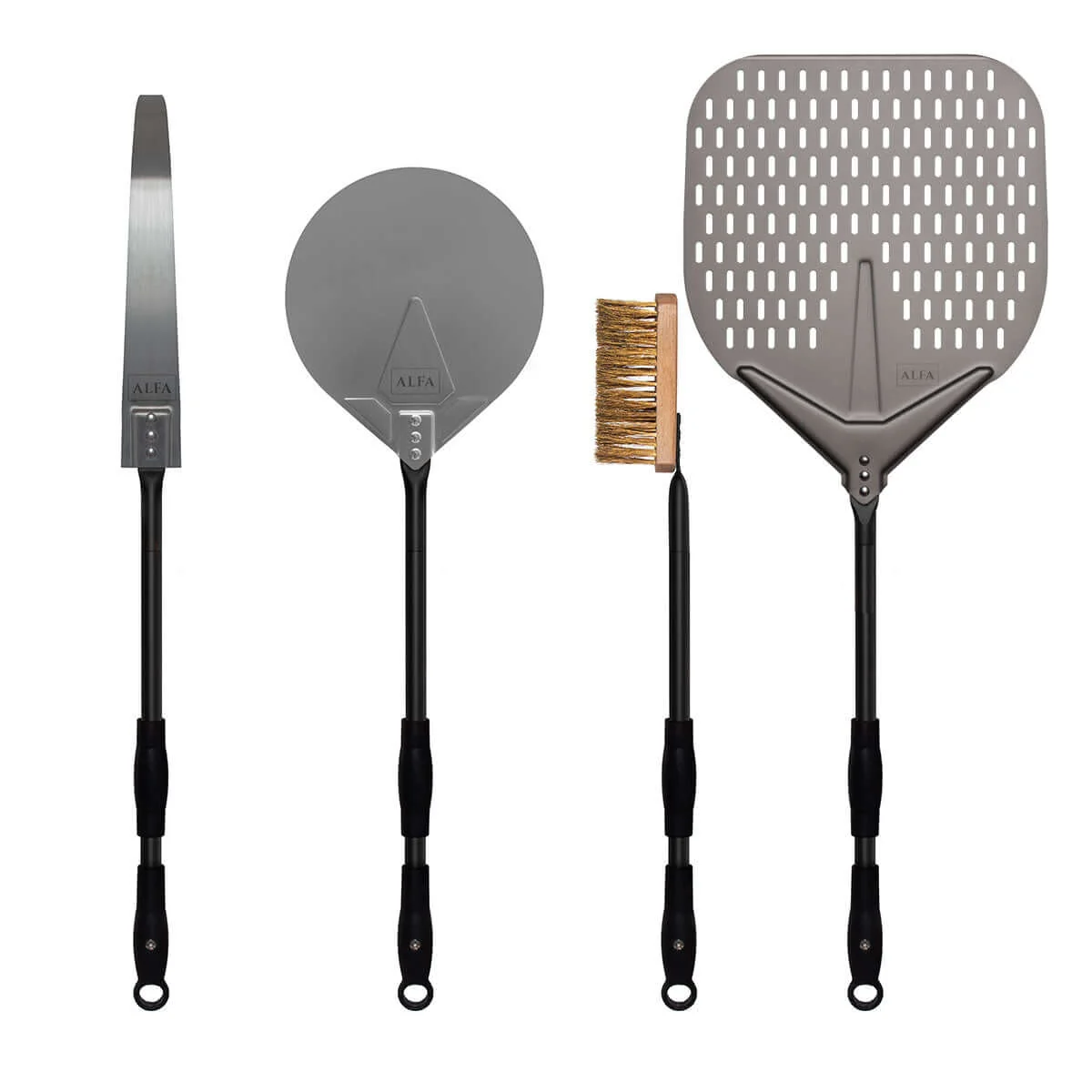 Alfa 36" 4 Piece Peel Set, Black