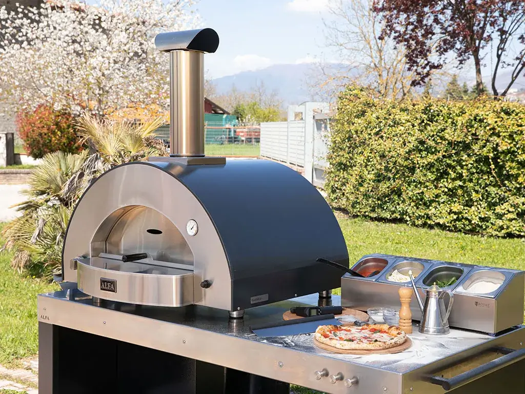Alfa Classico 4 Pizze Gas Pizza Oven Ardesia Grey - Image 5