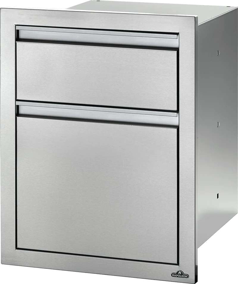 Napoleon Built-In 18" X 24" Double Drawer: Waste Bin