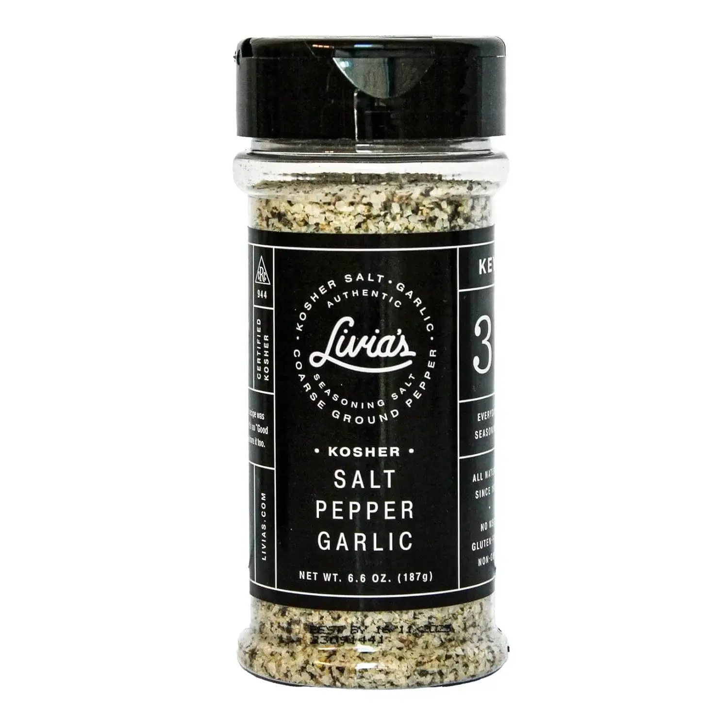 Livia's Salt Pepper Garlic Seasoning