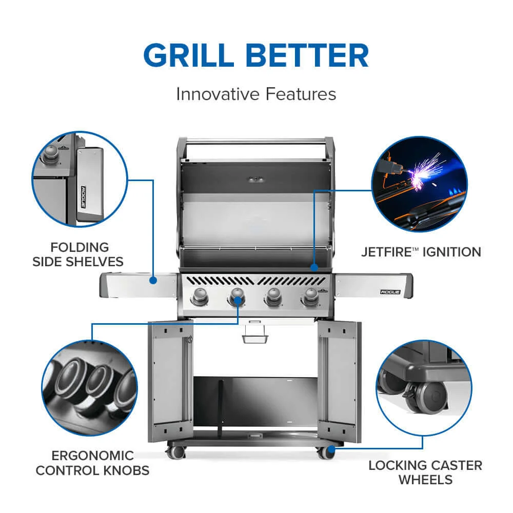 Napoleon Rogue® 525 Gas Grill (Stainless Steel) - Image 8