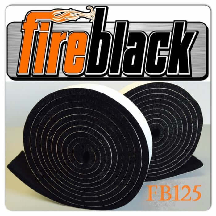 FireBlack BBQ smoker gasket (Self stick) - 1 x 1/8