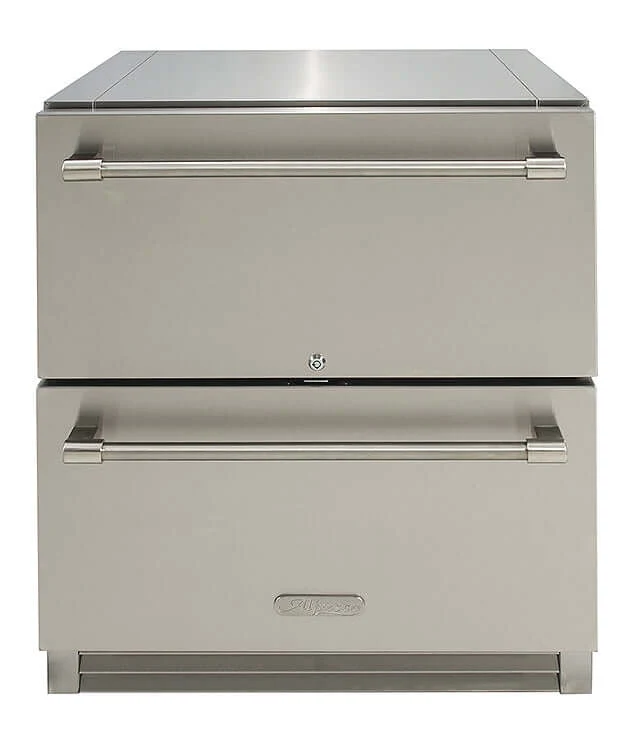 Alfresco 28" PolarCore™ Undercounter 2 Drawer Outdoor Refrigerator