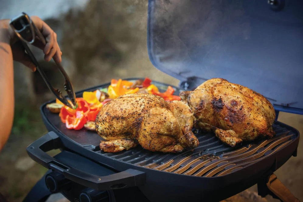 Napoleon TravelQ™ 285 Portable Gas Grill w/ Griddle, Red - Image 3