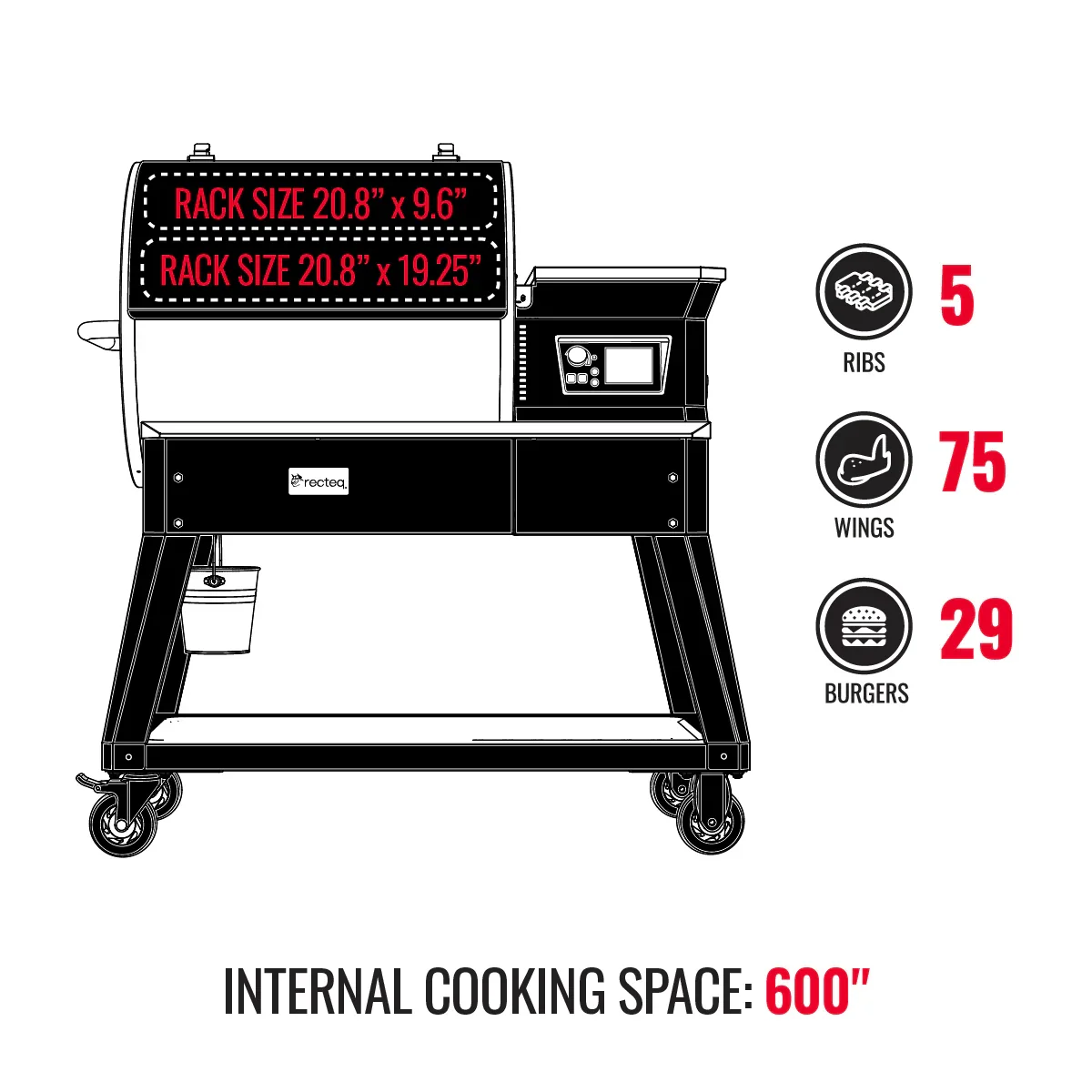Recteq Patio Legend 600 Pellet Grill - Image 10