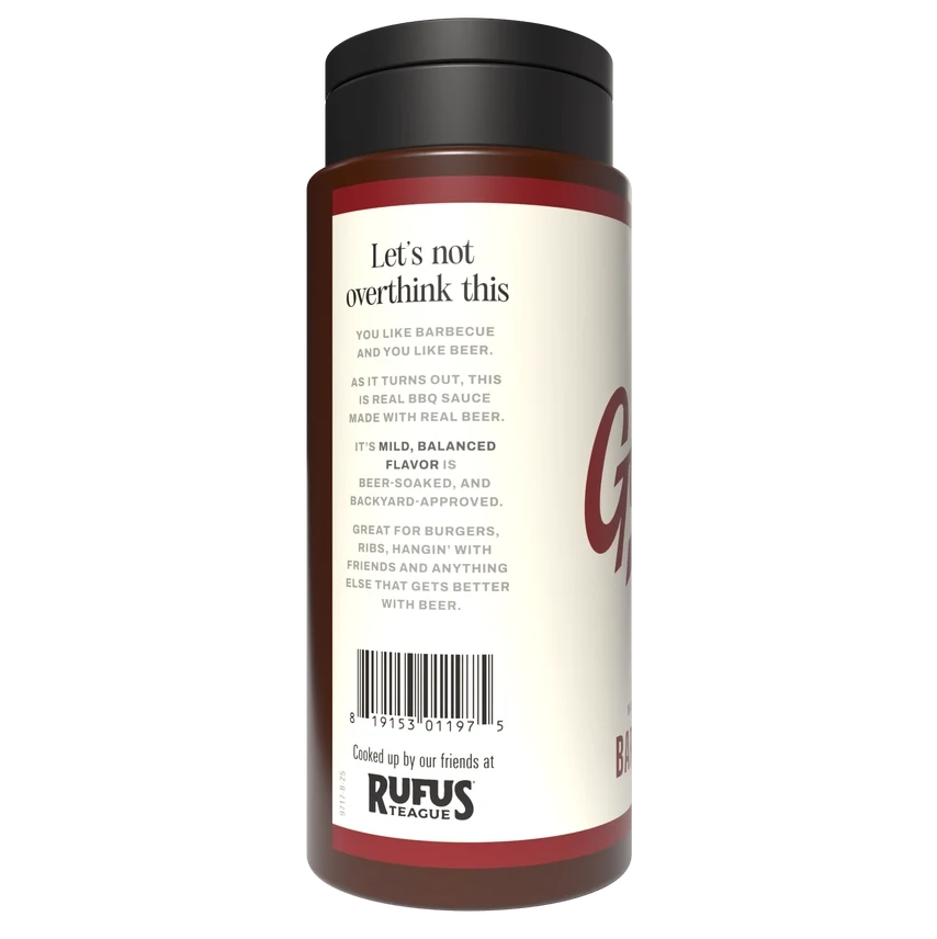 Rufus Teague Classic Garage Beer® Barbecue Sauce - Image 2