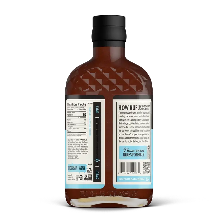 Rufus Teague Slim N' Sweet Sugar-Free Barbecue Sauce - Image 3