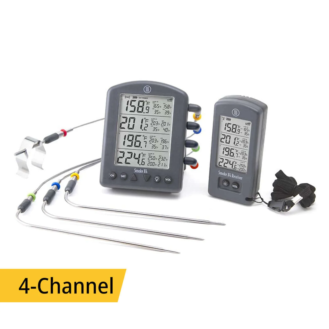 ThermoWorks Smoke X4® Long-Range Remote BBQ Alarm Thermometer