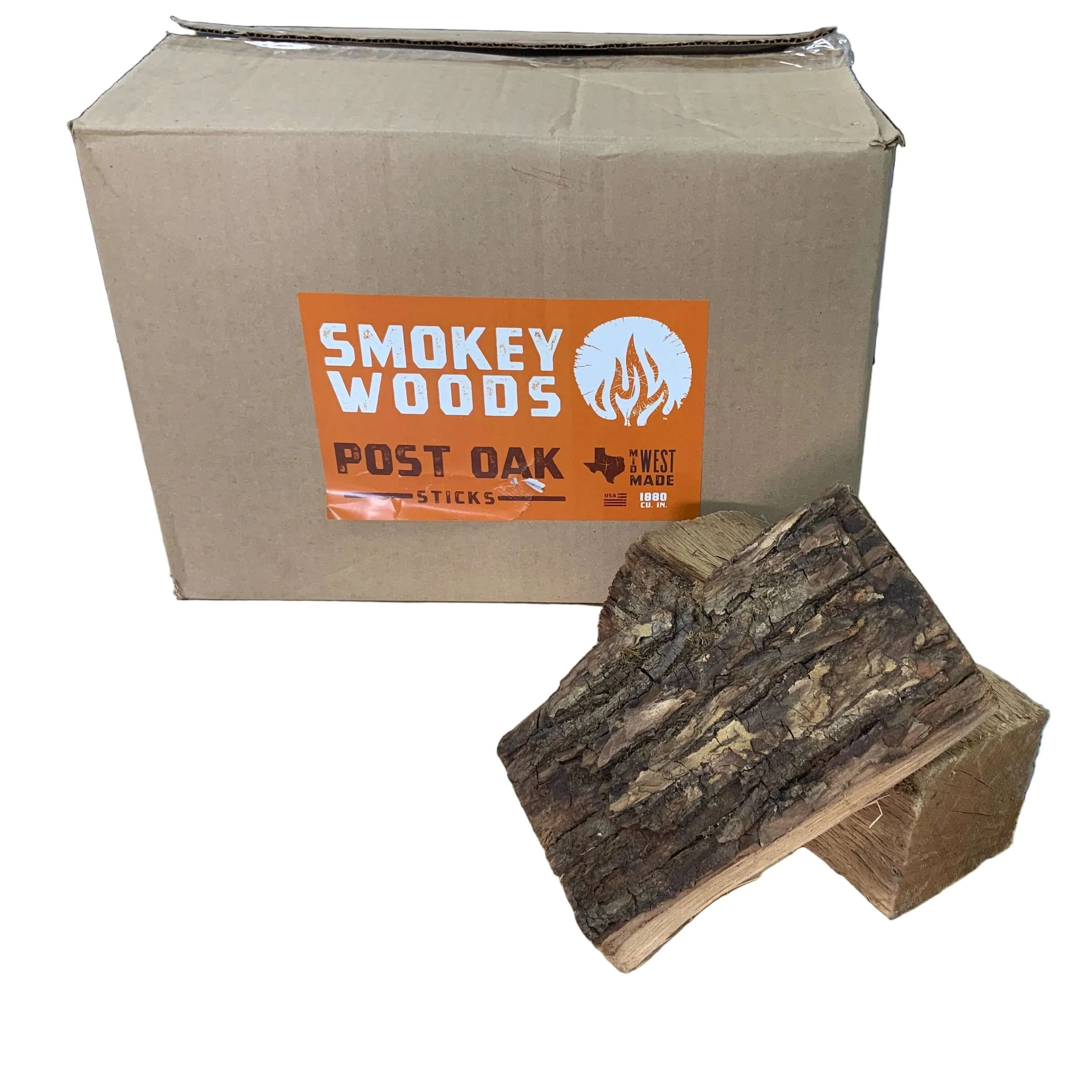 Smokey Woods™ Boxed Post Oak Mini Log Wood Splits