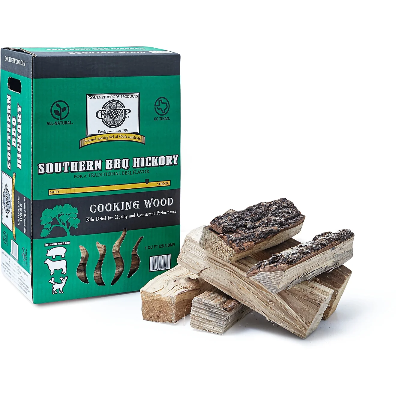 Gourmet Wood Southern BBQ Hickory Wood Splits