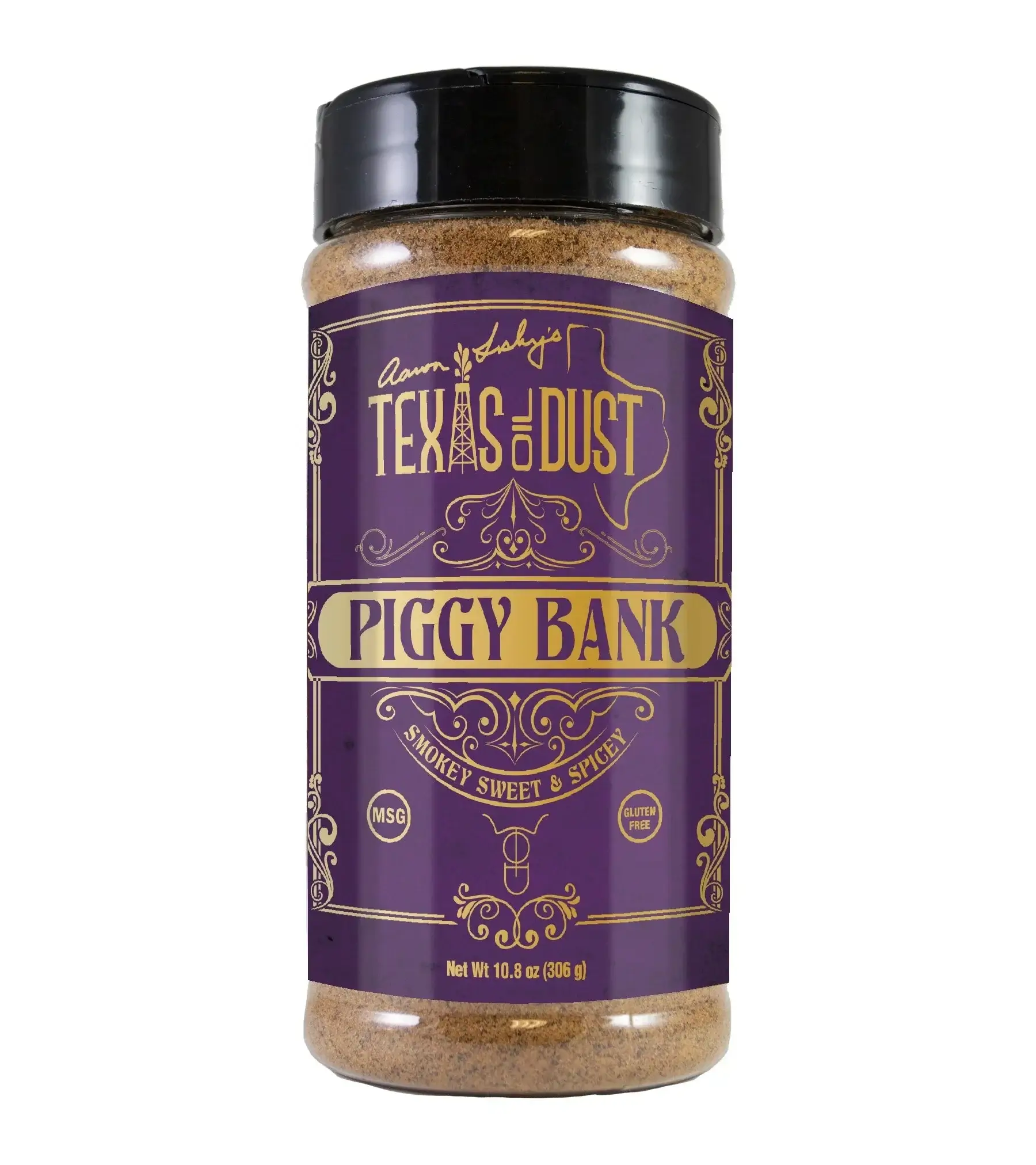 Texas Oil Dust Piggy Bank Rub