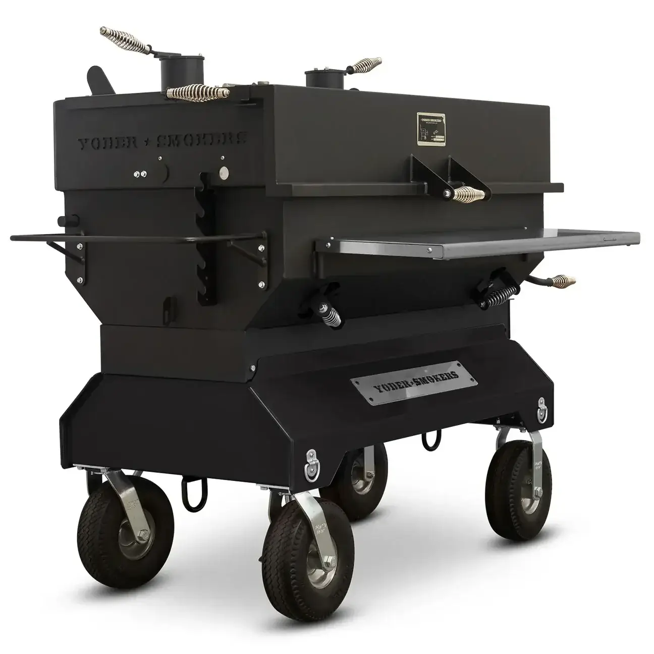Yoder Smokers Flat Top 24 x 48" Charcoal Grill on Competition Cart - Image 2