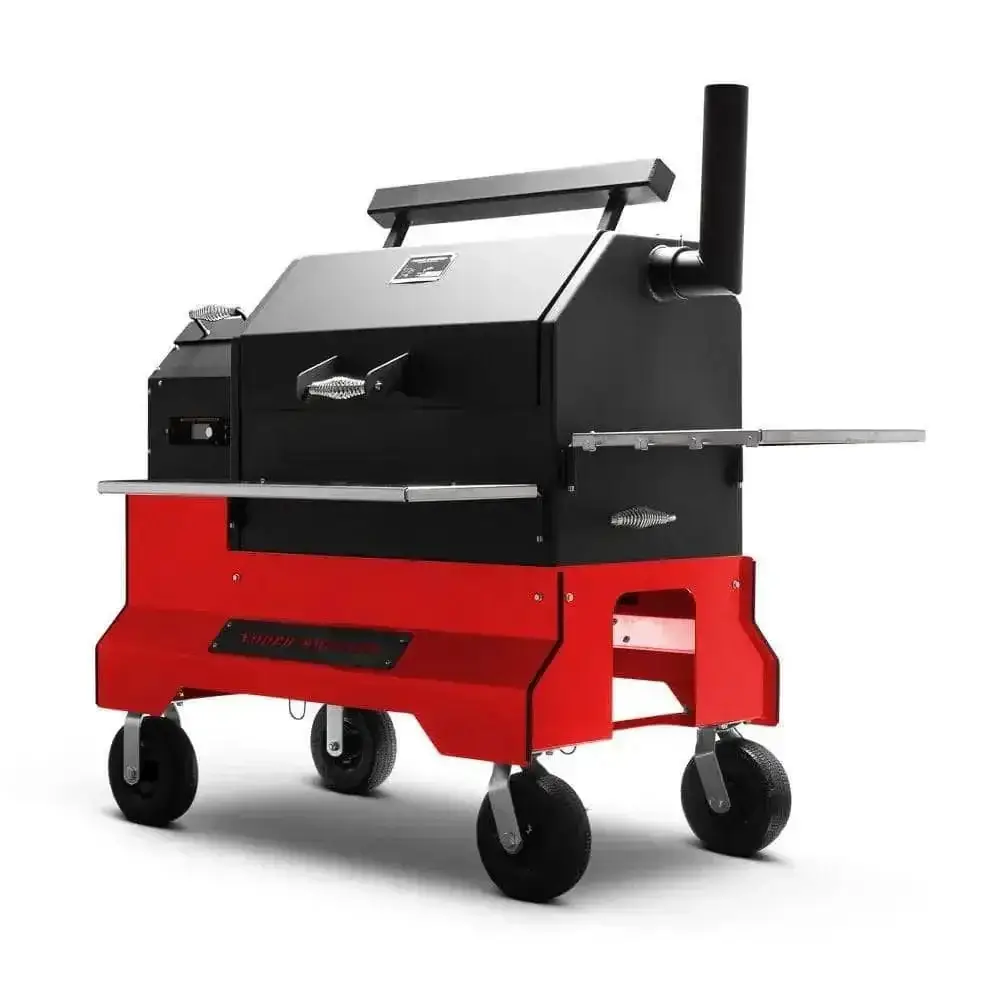 Yoder Smokers YS640S Pellet Grill on Competition Cart with Storage Drawer - Image 4